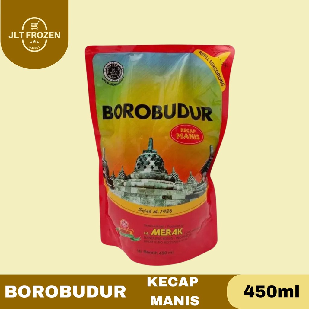 

Borobudur kecap manis pouch / kecap manis / kecap kedelai 450ml