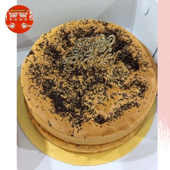 Bolu Mentega Premium Kue Ulang Tahun D25cm / Bolu Mentega Kue Rumah Putih Medan / Bolu Jadul Mentega