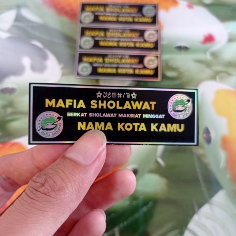 

Cetak Kilat - (Minimal Order 10 pcs) Stiker Mafia Shalawat Hologram Vynil Hologram