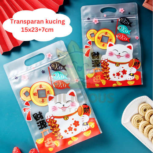 Isi 10pcs Plastik Makanan Ziplock / Ziplock Bag Edisi Imlek Chinese New Year Edition / Plastik Makan