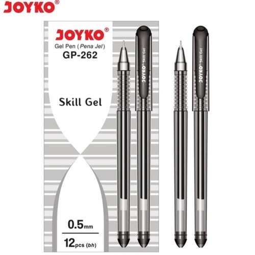 

Pulpen Gell Joyko GP - 262 Skill Gel Pena Tip 0.5 mm Tinta HItam Gel Pen SATUAN ABG