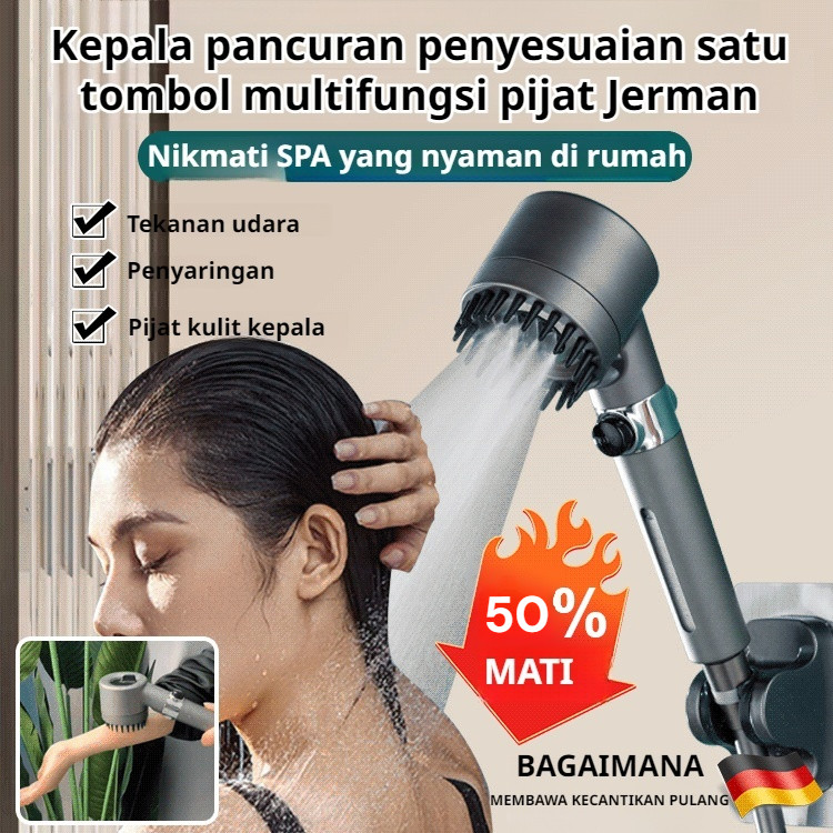 Shower head shower set Germany massage Multifunctional pressure-adjustable shower head