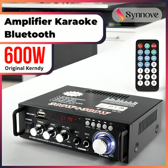 Amplifier Karaoke Bluetooth EQ Audio Karaoke Home Theater FM Radio Ampli Mini