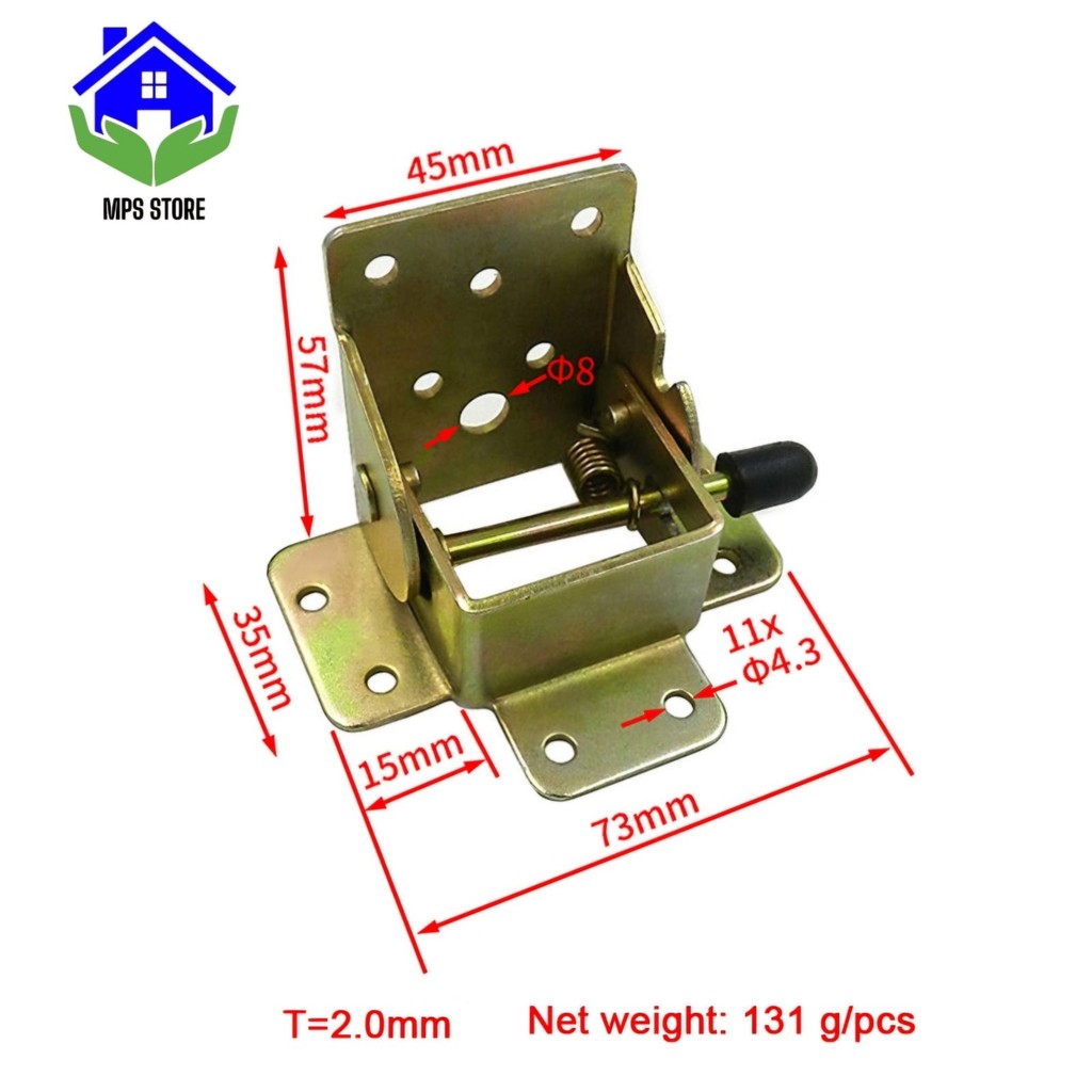 Braket Engsel Kaki Meja Lipat Engsel Siku Kaki Meja Lipat