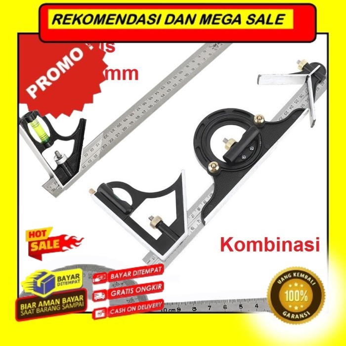 

Rekomendasi Terlaris Penggaris Siku L Waterpass Kombinasi Square Ruler Sudut Presisi Air - Penggaris Siku Promo