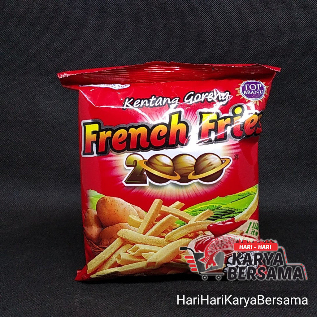 

MAKANAN RINGAN SNACK SIANTAR TOP FRENCH FRIES 2000 PREMIUM 27GR