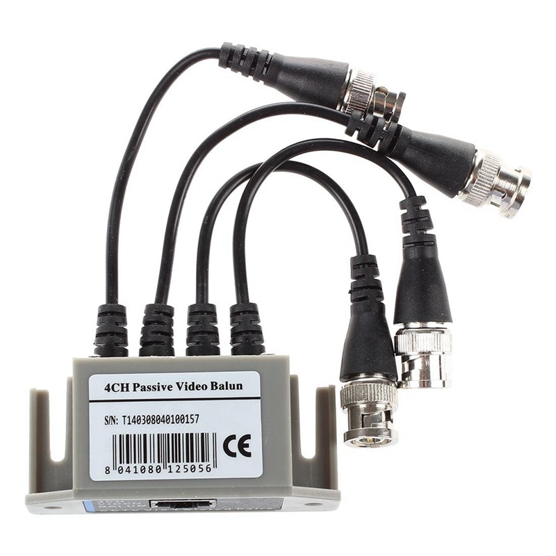 3X 4-Channel Video Balun BNC UTP CAT5 Transmitter For CCTV/ Surveillance Camera Trend