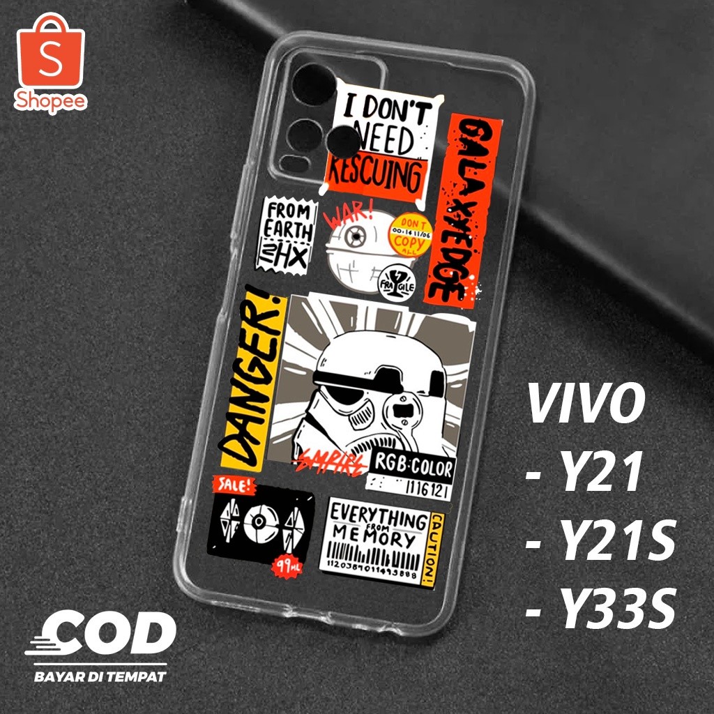 Case Bening VIVO Y21 Y21A Y21S Y33S STARWARS - Softcase Bening - Kesing Bening - Soft case hp Bening