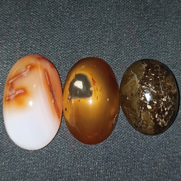 Paket Nomor 26 Natural Batu Akik Motif Gambar Unik Antik Bukan Cincin Perak Emas Bacan Pirus Kecubun