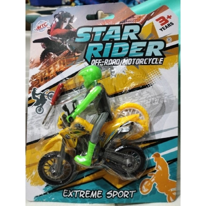 BISA COD MC 522 MAINAN anak edukasi motor trail mini lengkap dengan dua roda cadangan SNI MURAH