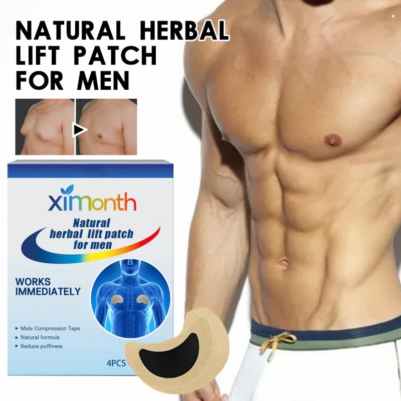 [ Ready Stock ] Ximonth Patches Dada Herbal Pria - Perawatan Penjagaan dan Pembentukan Otot Dada Pri