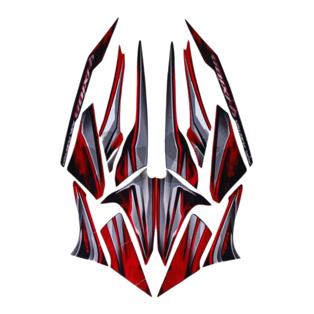 Stiker Striping Yamaha Vixion Old 2012 Merah Putih Striping Standar Yamaha Vixion Old 2012 Standar