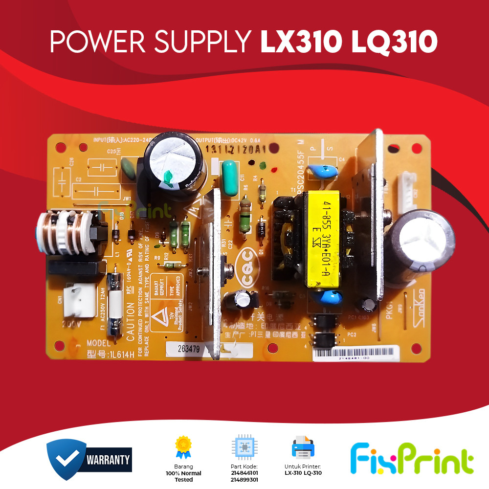 Power Supply Adaptor Printer Epson LX-310 LX310 LX 310 LQ310 LQ-310 LQ 310 Cabutan Second Bergaransi