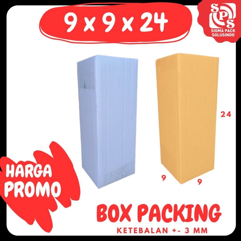 

Kardus 9x9x24 Packing Olshop Box A1 Dus Kotak Kemasan Box Aksesoris Souvenir Sparepart Madu Parfum MEDIAPACK