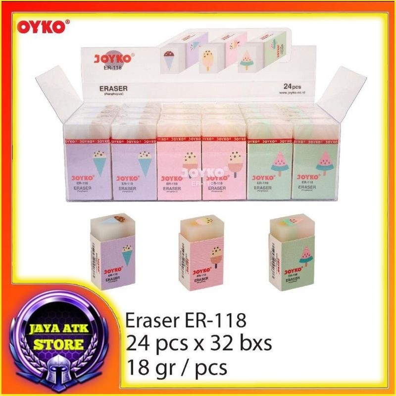 

Penghapus Pensil JOYKO ER-118 Eraser Setip Motif Es Krim