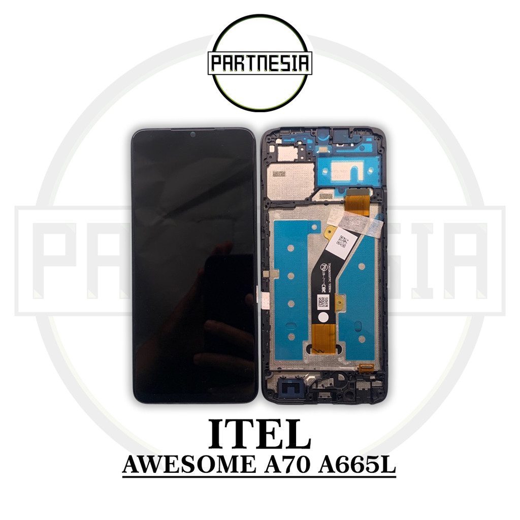 LCD TS TOUCHSCREEN FULLSET FRAME ITEL AWESOME A70 A665L ORIGINAL