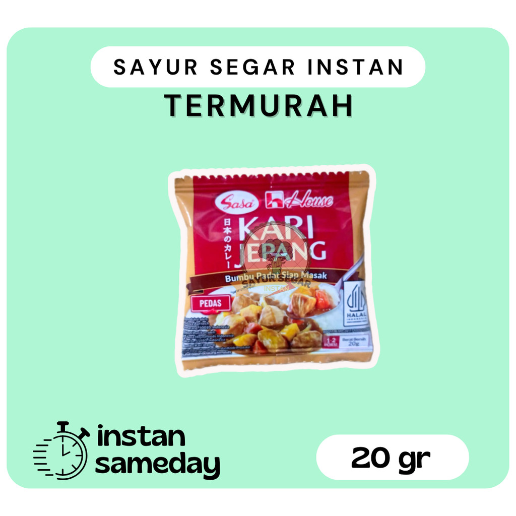 

Bumbu Padat Kari Jepang Pedas Sasa 20 gr - Sayur Segar Instan