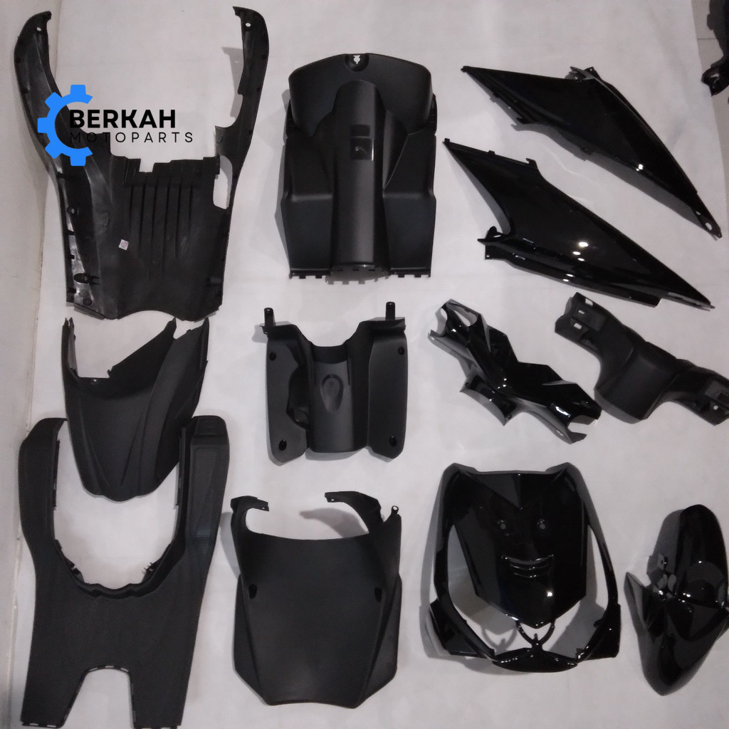 Full Body Beat Karbu KVY 2008 2009 2010 2011 Hitam WIN | complete set bodi kasar halus motor karbura