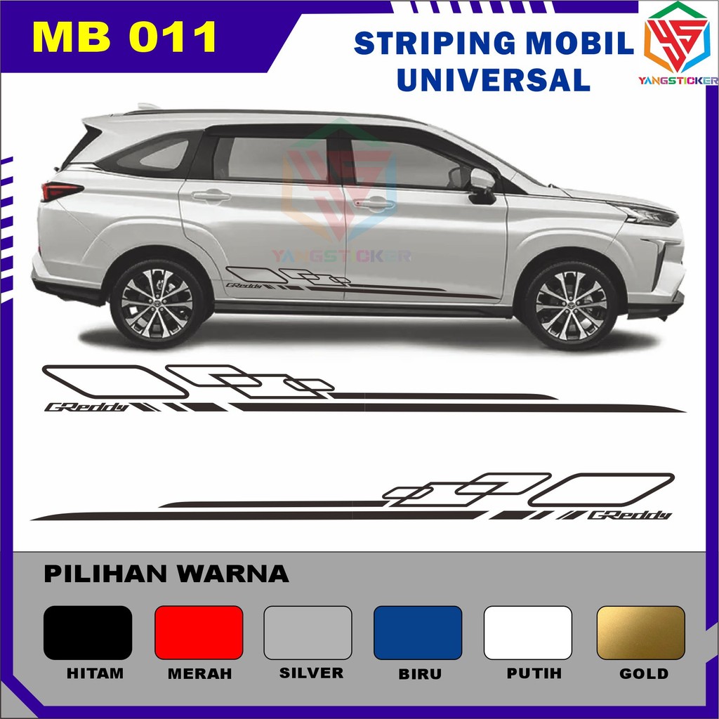 

YS Cutting Sticker Mobil code MB011 Striping Mobil universal/stiker pintu mobil