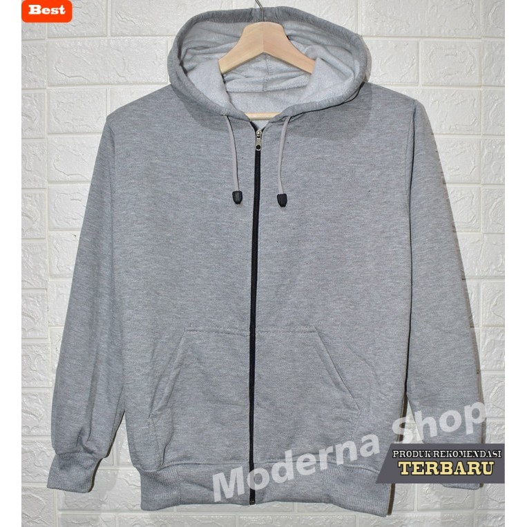 hoodie pria keren Jaket Sweater Zipper Resleting Hoodie Distro Pria dan Wanita Murah - MISTY, S