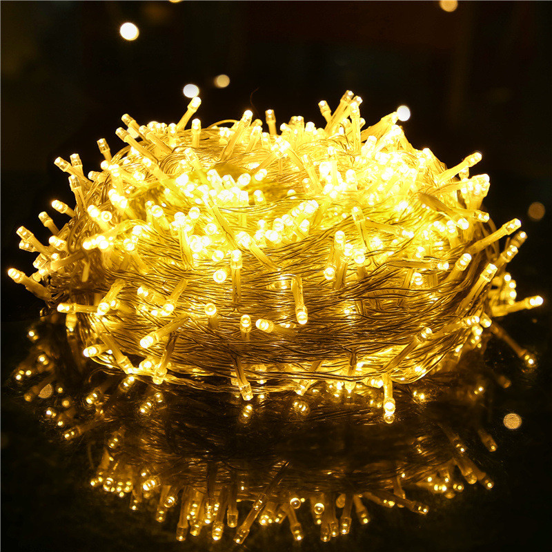 

10M 20M Christmas Garland Lights Led String Fairy Light Festoon Lamp Outdoor Decorative Lighting for Holiday Wedding Party