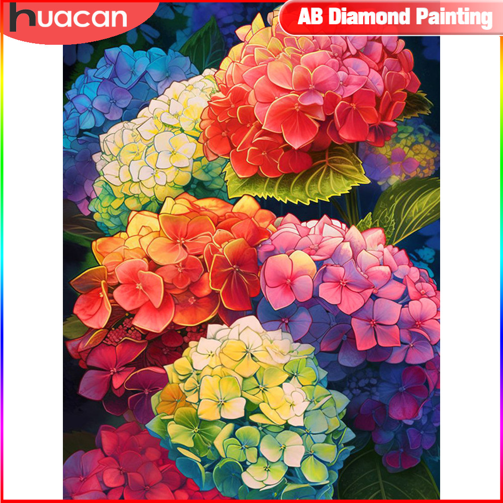 

5D Diamond Painting Hydrangea Full Mosaic Flower Embroidery Complete Kit Handcraft And Creativity Home Decoration