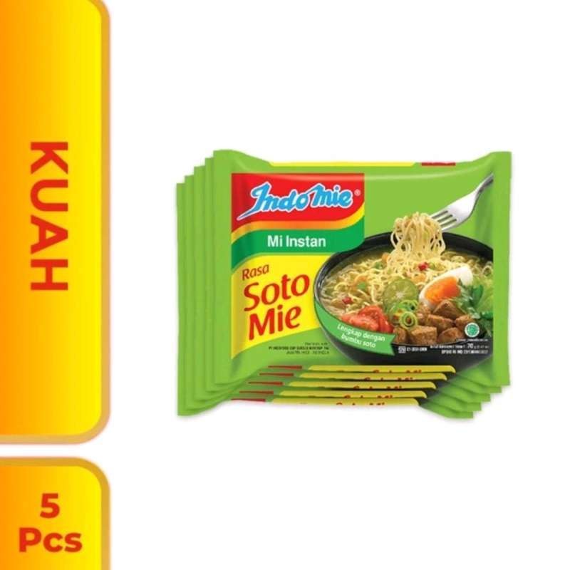 

Indomie Kuah Soto Mie 5 Pcs