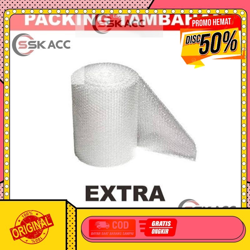 

Ekstra Bubble Wrap Packing Tambahan GROSIR-KOMPUTER