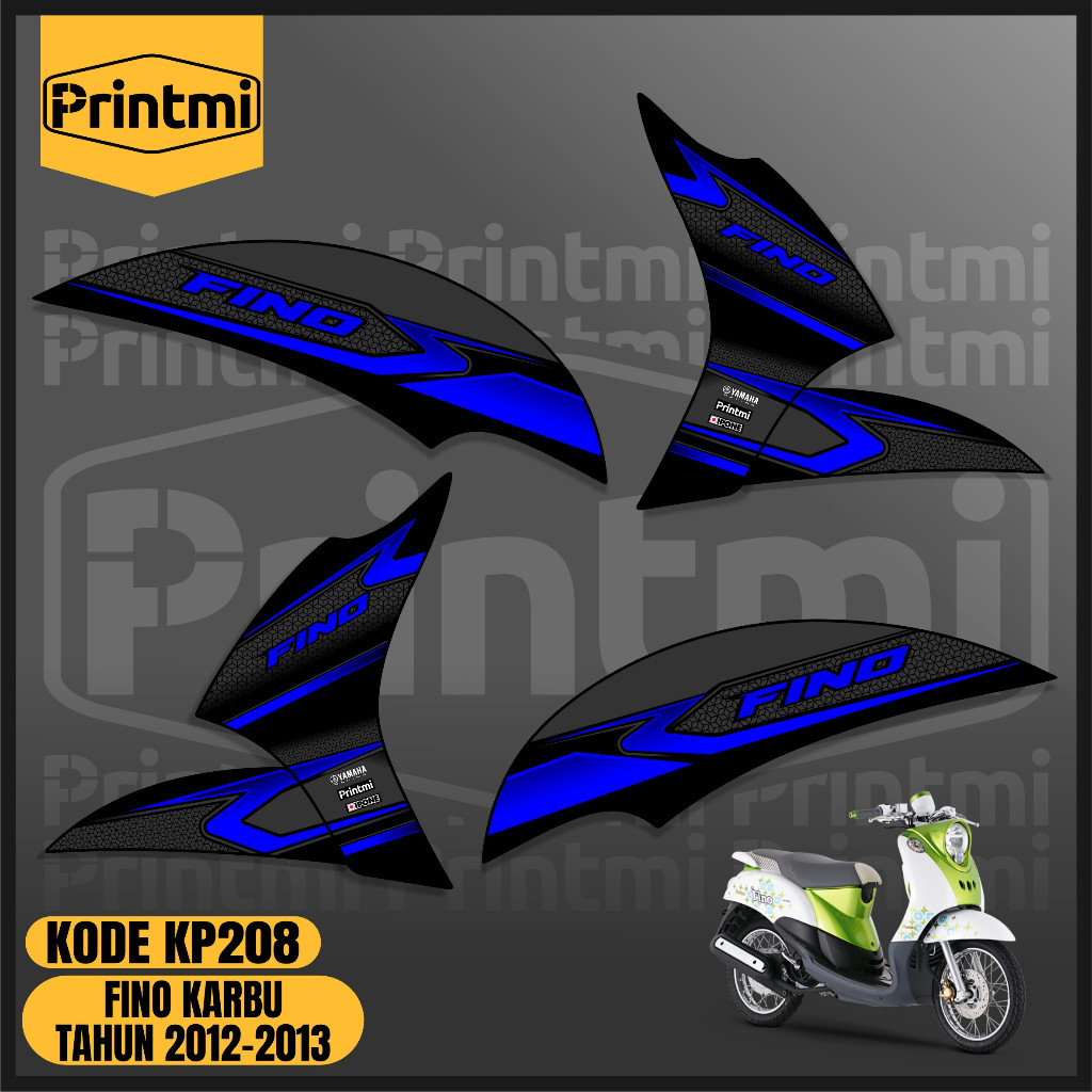Printmi Striping Stiker Fino Karbu 2012 2013 Motor Variasi Yamaha Simple List