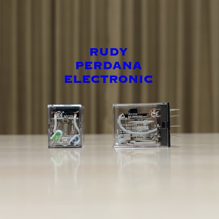 O99 RELAY MY2N OMRON ZN 8P 8 PIN KAKI 24VDC DC 24V 24 VOLT