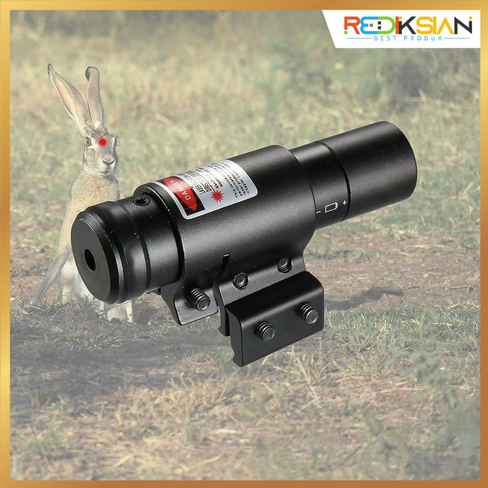 Tactical Red Laser Gun Mount Airsoft Rifle 650nm | Senapan Laser Merah Taktis Senapan Airsoft 650nm 