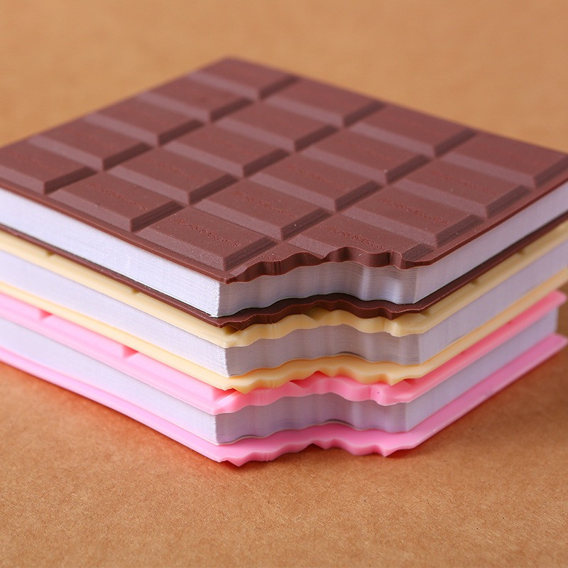 

1pc 80-Sheet Chocolate Delight Notepad - Luscious Design, Daily Writing Inspiration, Unique Stationery Gift for Choco-Lovers