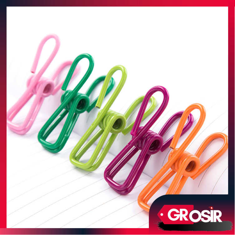 

Grosir - H6148 Stainless Clip Jemuran / Klip Jepitan Serbaguna / Jepitan Warna-Warni Stainless Steel / Klip Multifungsi Isi 10 PCS