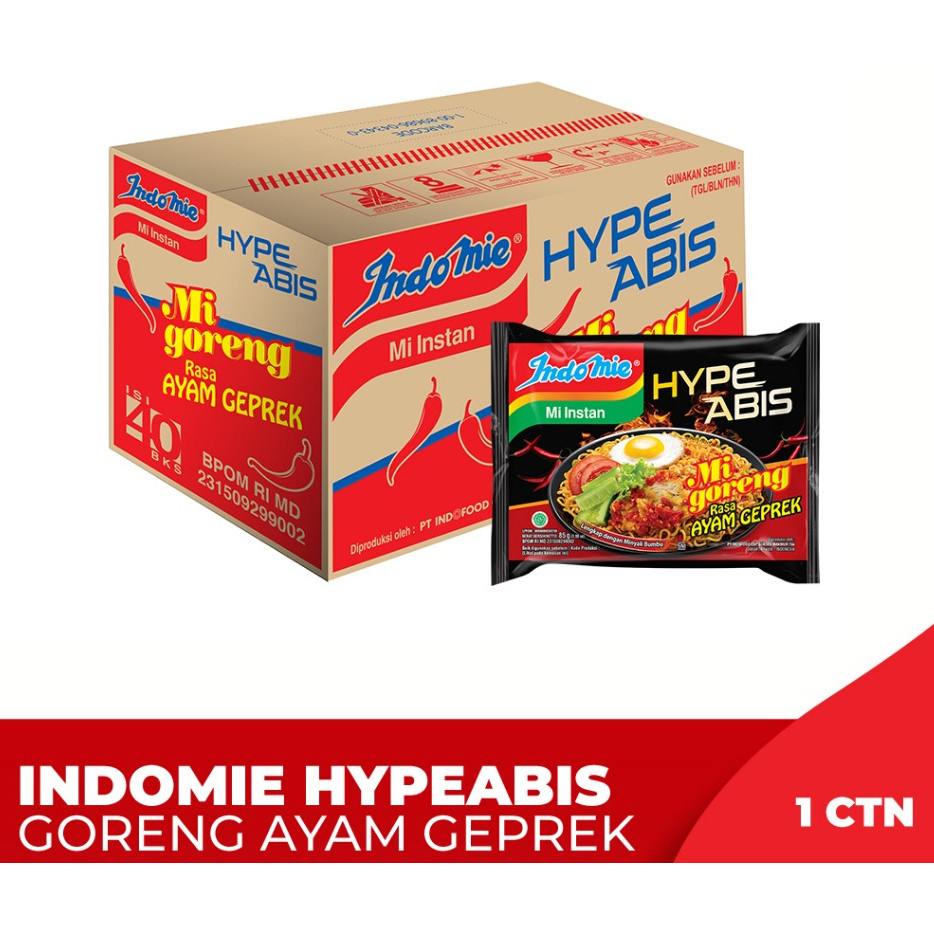 

1 ctn - Indomie Goreng Ayam Geprek indofood