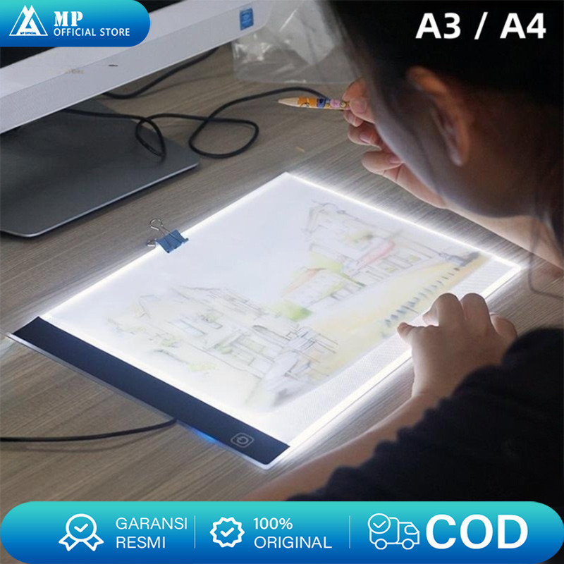 

A4 Led Light Pad Drawing Tracing Board Stensil Board Papan Jiplak Gambar Led Copy Board Papan Led Light Pad