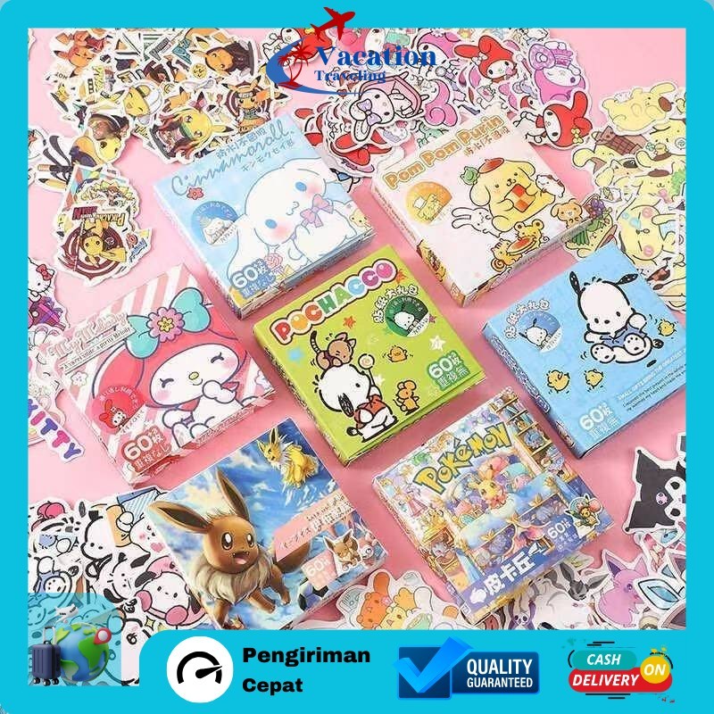 

VT - 1 BOX STIKER LUCU MOTIF KARTUN KOREA AESTHETIC / STICKER TEMPELAN BUKU ANAK LUCU / STIKER CUTE DIARY BOOK