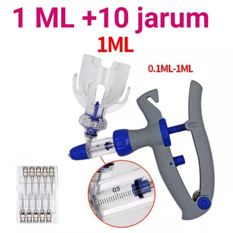 Suntikan otomatis 1 ml alat vaksin ayam - spuit ayam - suntikan 1cc - syringe spoit jarum suntik ung