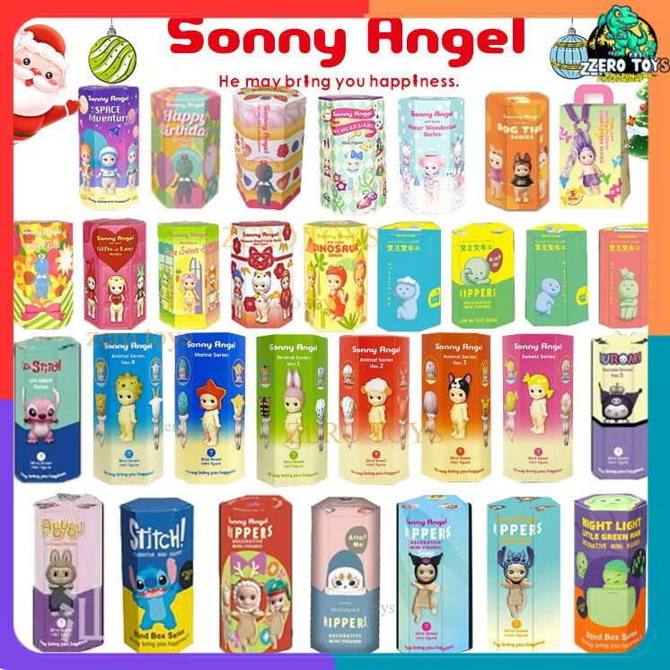 Figure Blind Box Sonny Angel Hippers Tempelan HP Lucu Figur Misteri Gemoy Koleksi Unik Surprise Box 
