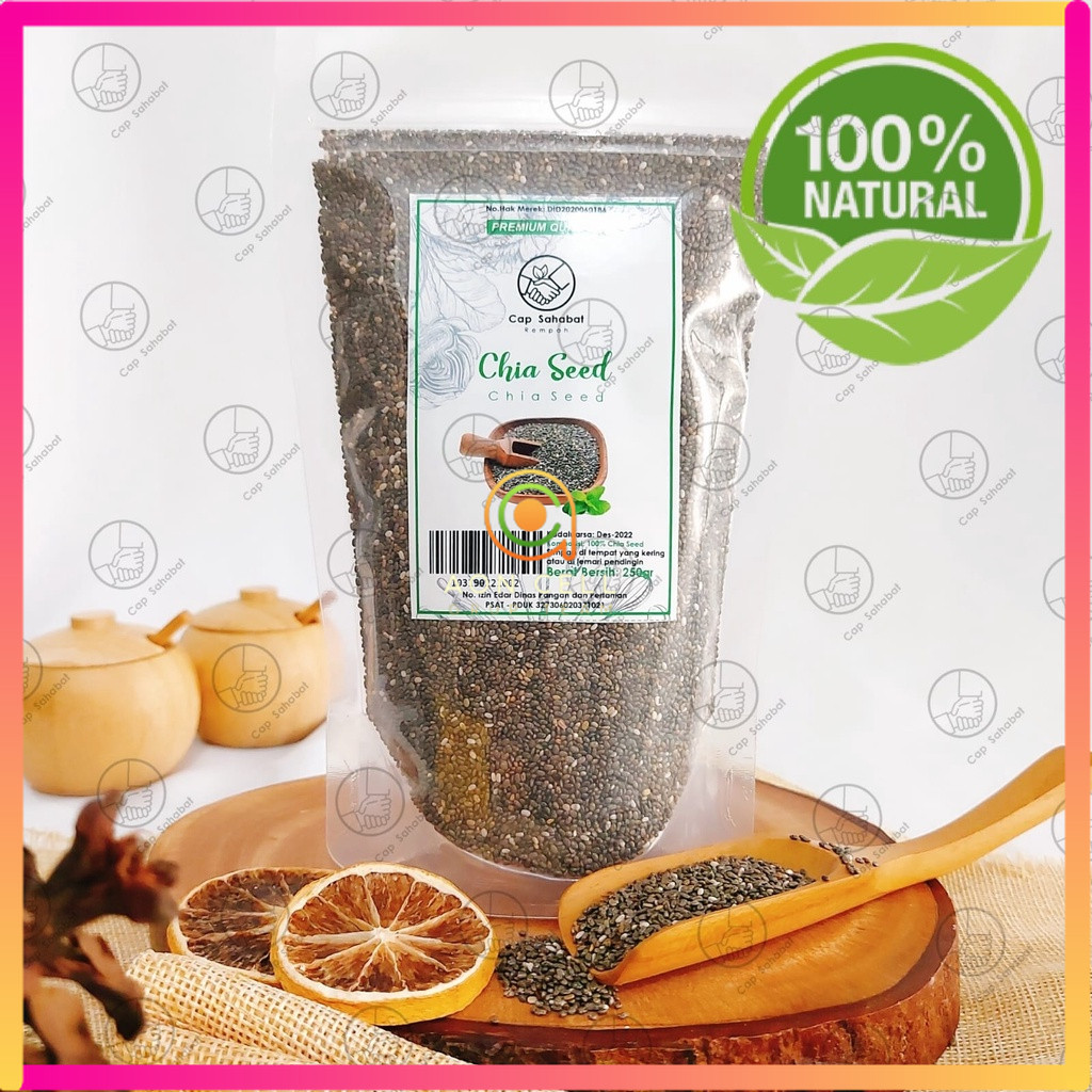 

500gram Black Chia Seed Kaya Omega 3 Antioksidan Lebih Kaya Dari Almond Salmon
