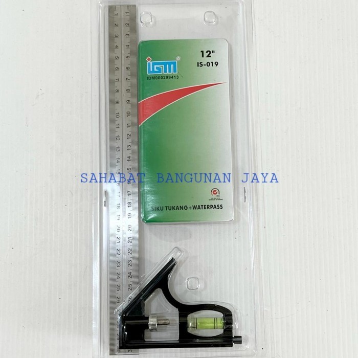 SIKON TUKANG/SIKU TUKANG/PENGGARIS SIKU TEBAL IGM WATERPASS