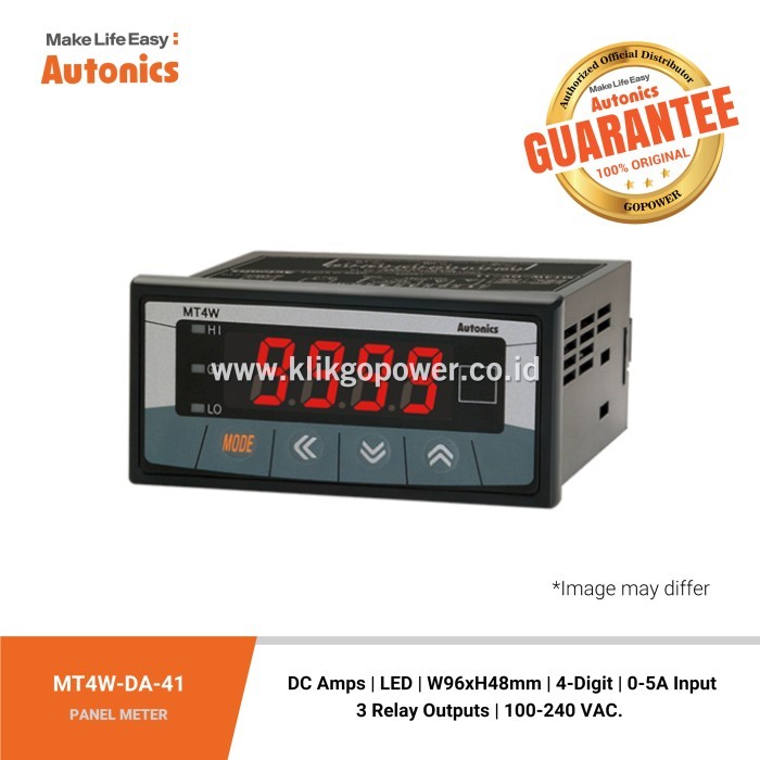 Autonics PANELMETER MT4W-DA-41