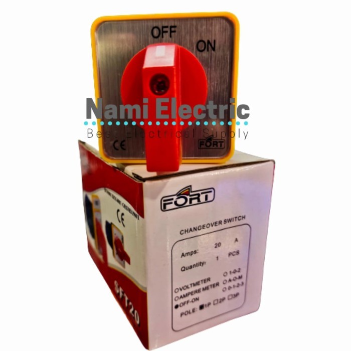 Change Over Switch Fort 20A SFT20 Posisi ON OFF - 3P