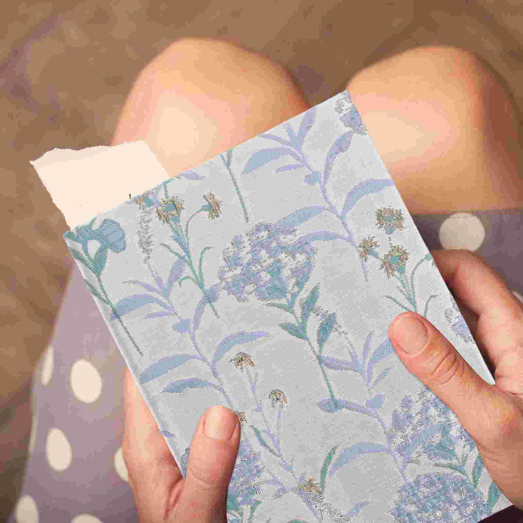 

Book Pouch Handmade Cloth Cover Scrapbook Stylish Decor Hand-made Protector Sky-blue