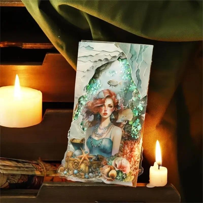 

30Pcs Broken Illusions Fantasy Handbook Writing Notebooks Forest Elves Daisy Island package Scrapbook 170*116mm Materials paper