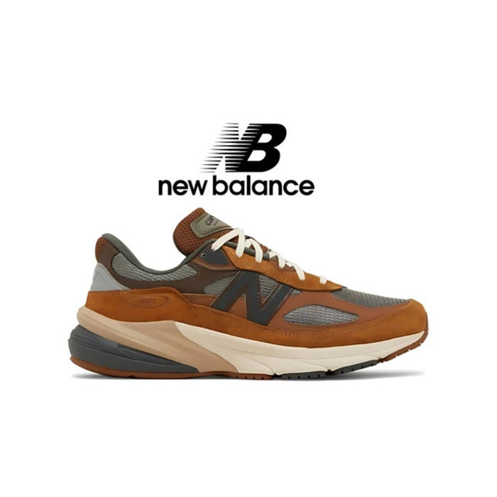 SEPATU NEW BALANCE 990 V6 CARHARTT WIP BROWN MEN'S SHOES STANDARD