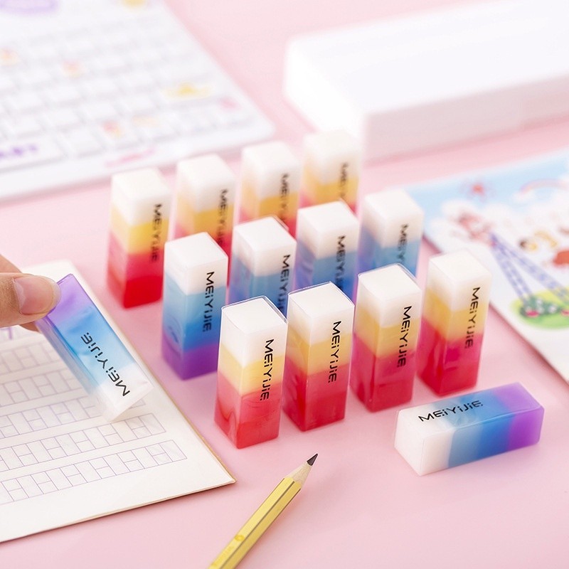 

Penghapus Pensil Motif Warna Warni Colorful Eraser 930