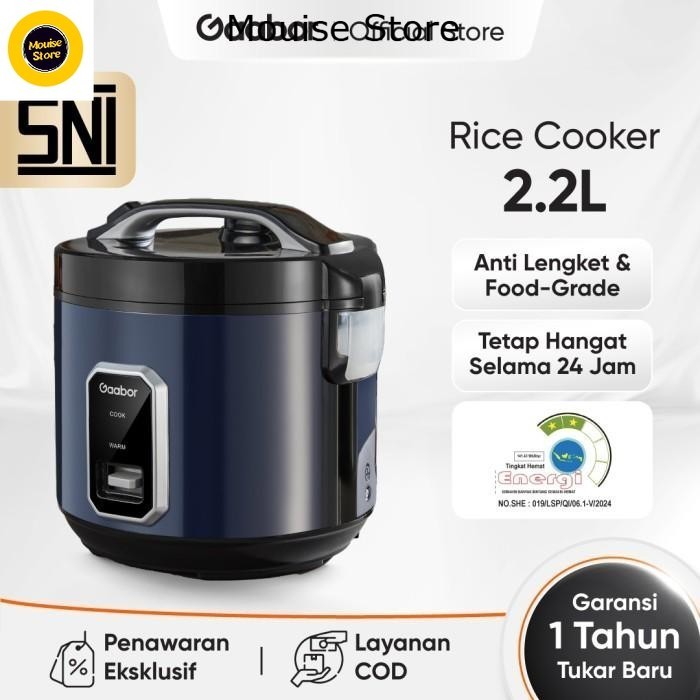 GAABOR RICE COOKER MAGIC COM 2.2L 2.2 L RC50M-BE01A
