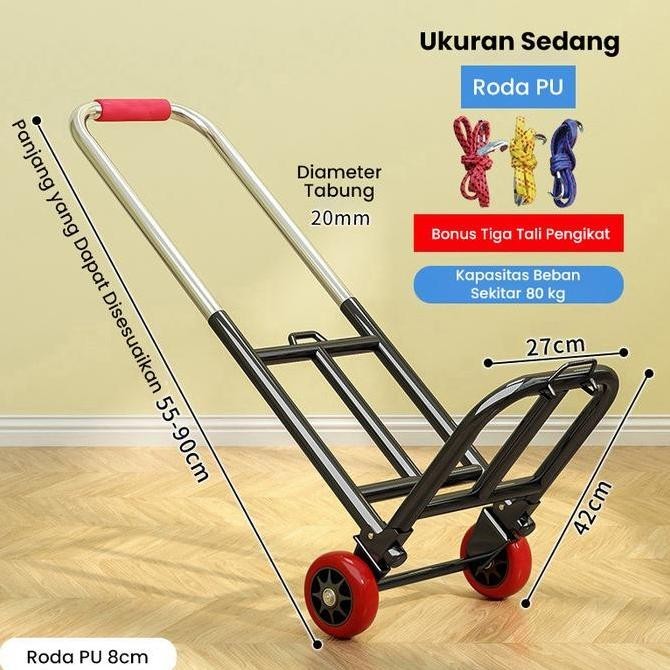 TROLI LIPAT 100 KG / 120 KG / 180 KG TROLLEY LIPAT SERBAGUNA/ TROLLEY /BARANG SERBAGUNA LUGGAGE CARR