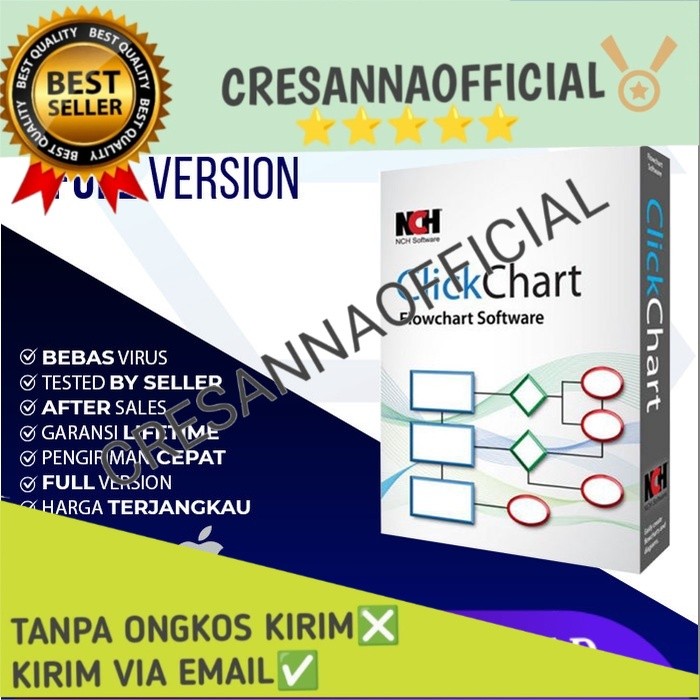 Terbaru Software Flowchart: NCH ClickCharts Pro 6 [WIN & MAC] - MACOS Full Version