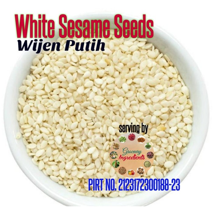 

White Sesame Seeds 1kg / Wijen Putih 1kg